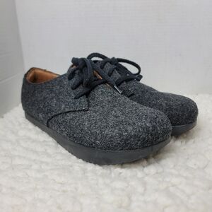 KALSO Earth Shoe Faroe Lokah Wool Oxford Gray Women’s 10 Negative Heel